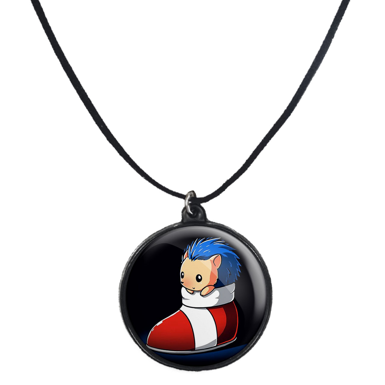 گردنبند پرمانه طرح سونیک کد pmb.15015 مدل دو طرفه