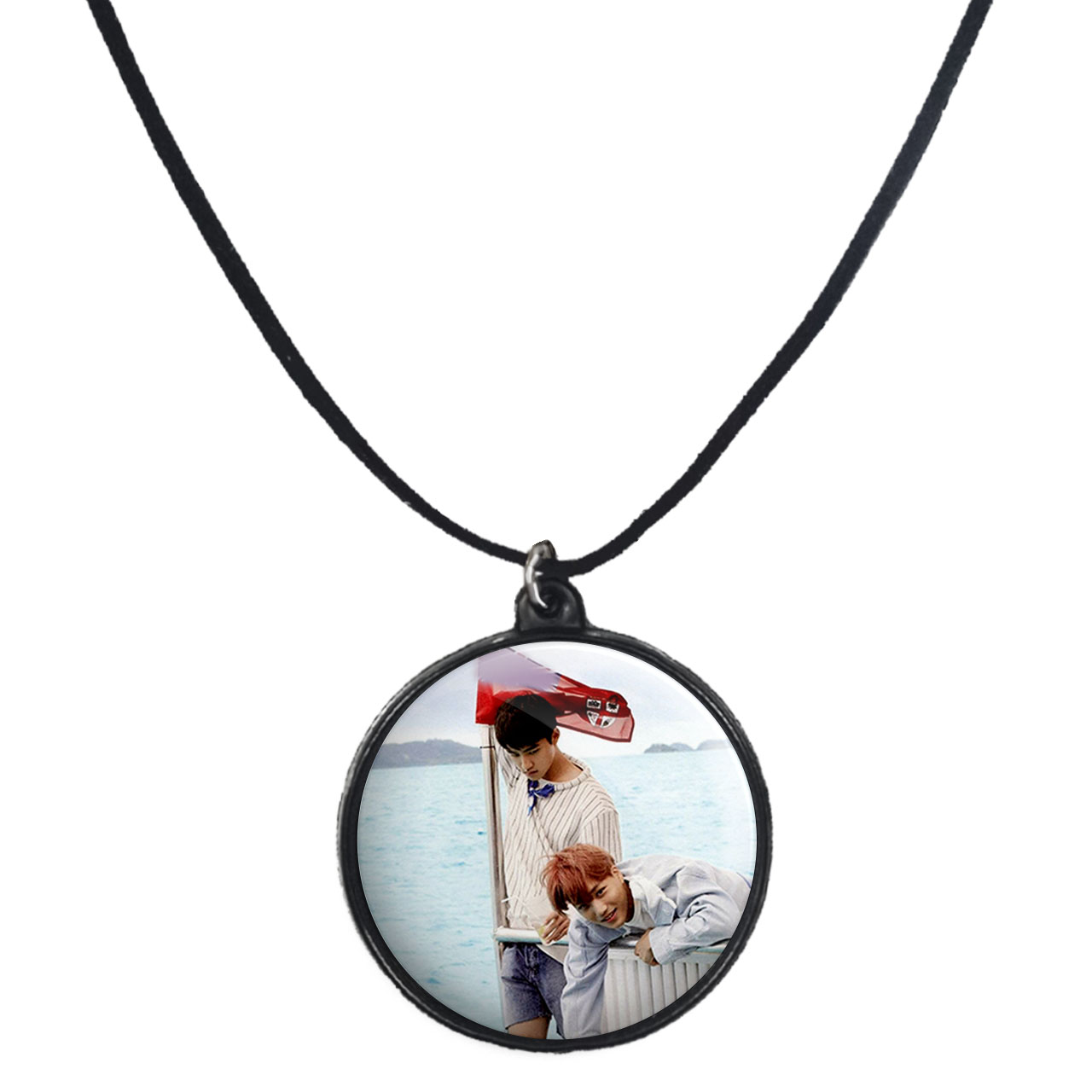 گردنبند پرمانه طرح exo کد pmb.13739 مدل دو طرفه