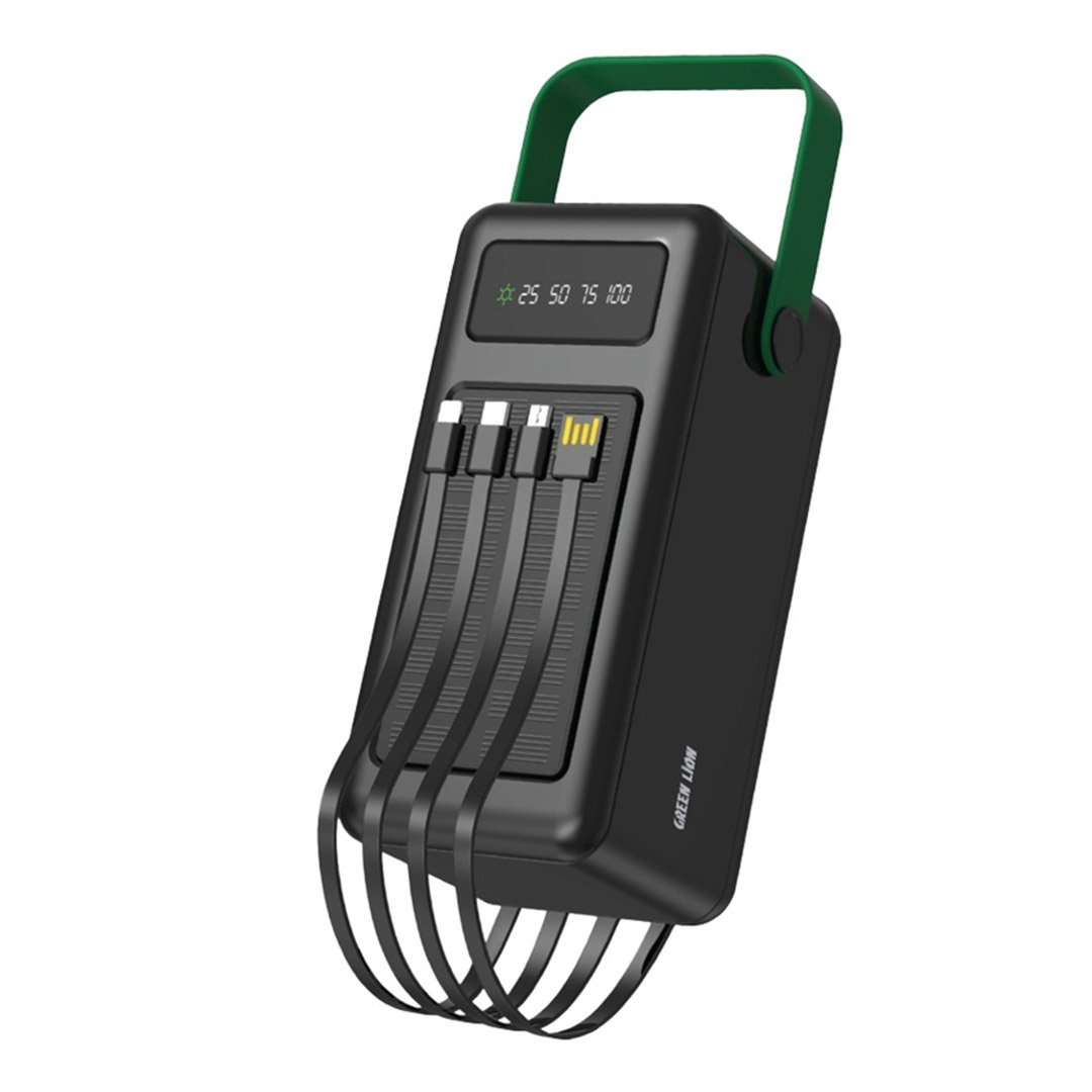 خرید و قیمت پاوربانک گرین لاین Solar max ظرفیت 80000 میلی آمپر ساعت با توان 10٫5 وات