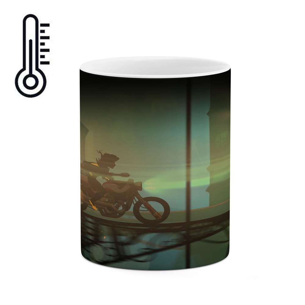 ماگ حرارتی کاکتی طرح موتور سوار مدل mgh17206