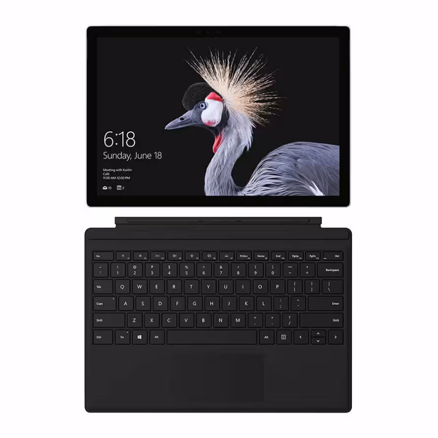 تبلت مایکروسافت سرفیس پرو 2017 به همراه تایپ کاور و قلم - i5(G7)/8GB/128GB/INTEL