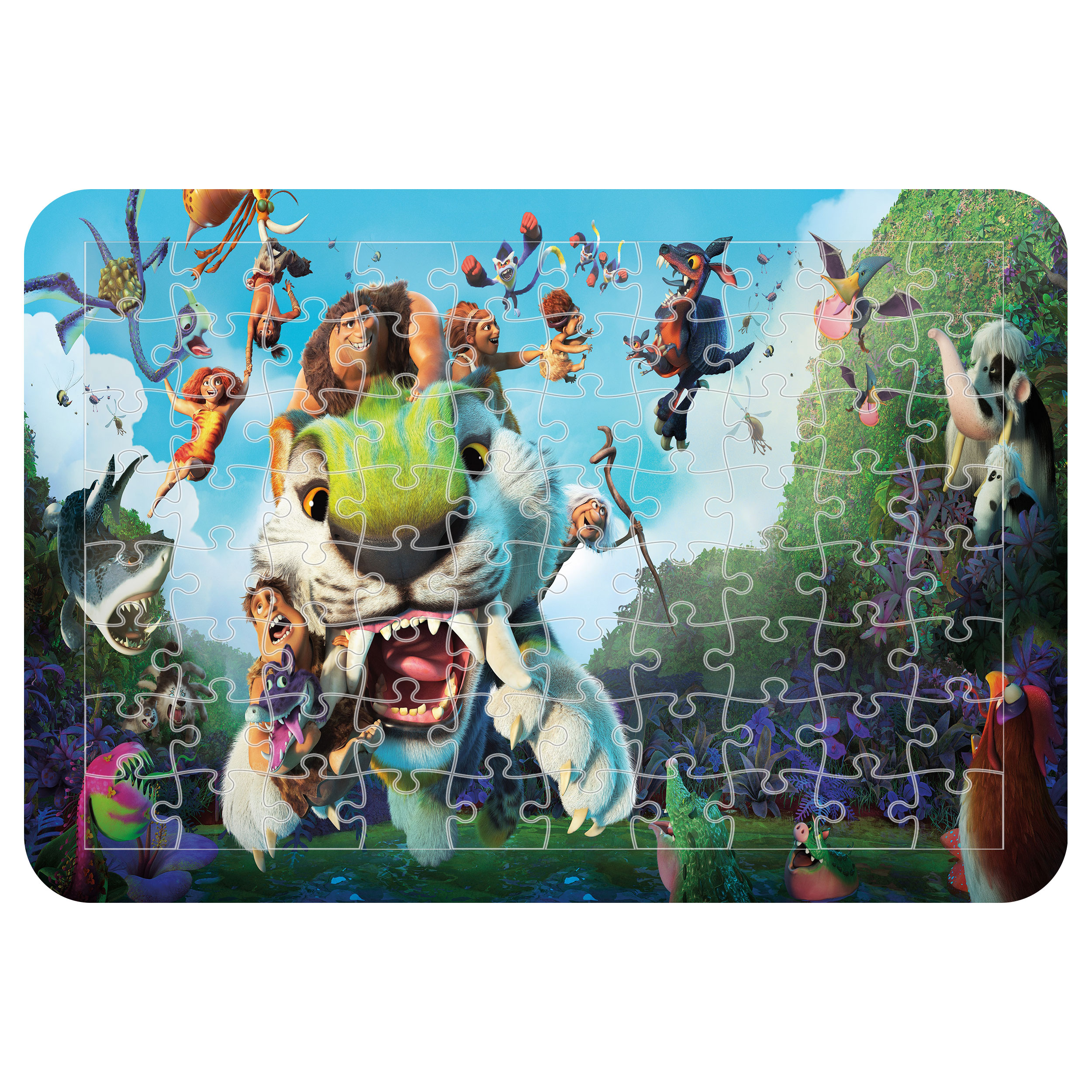 پازل 54 تکه اطلس آبی طرح کارتون غار نشینان مدل P1802