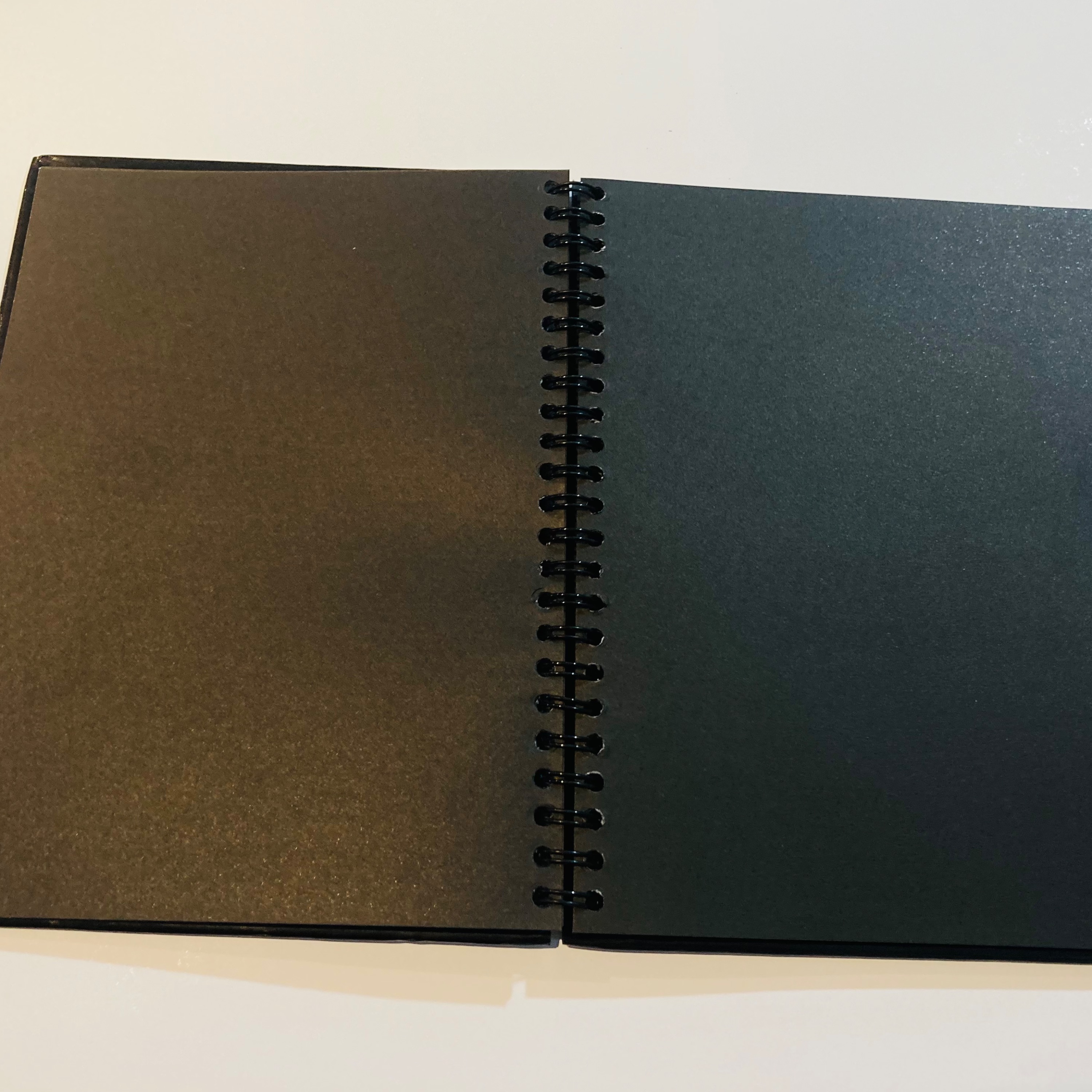 دفتر فنربندی کاغذ سیاه (black notebook ) کاغذ ضخیم مجموعه girl