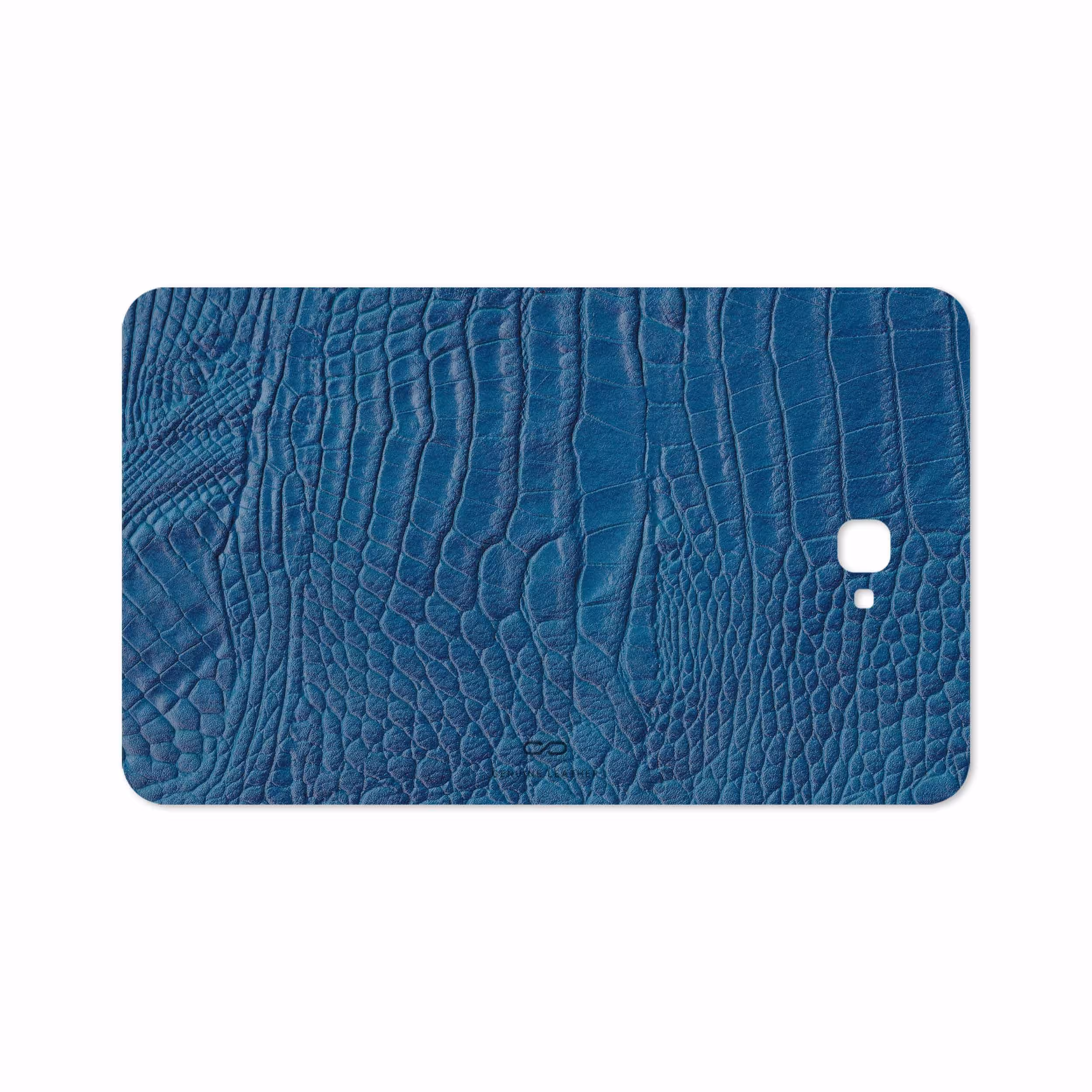 برچسب پوششی ماهوت مدل Blue-Crocodile-Leather مناسب برای تبلت سامسونگ Galaxy Tab A 10.1 2016 T580