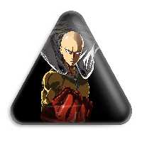 پیکسل خندالو طرح سایتاما انیمه مرد تک مشتی One Punch Man مدل مثلثی کد 10518