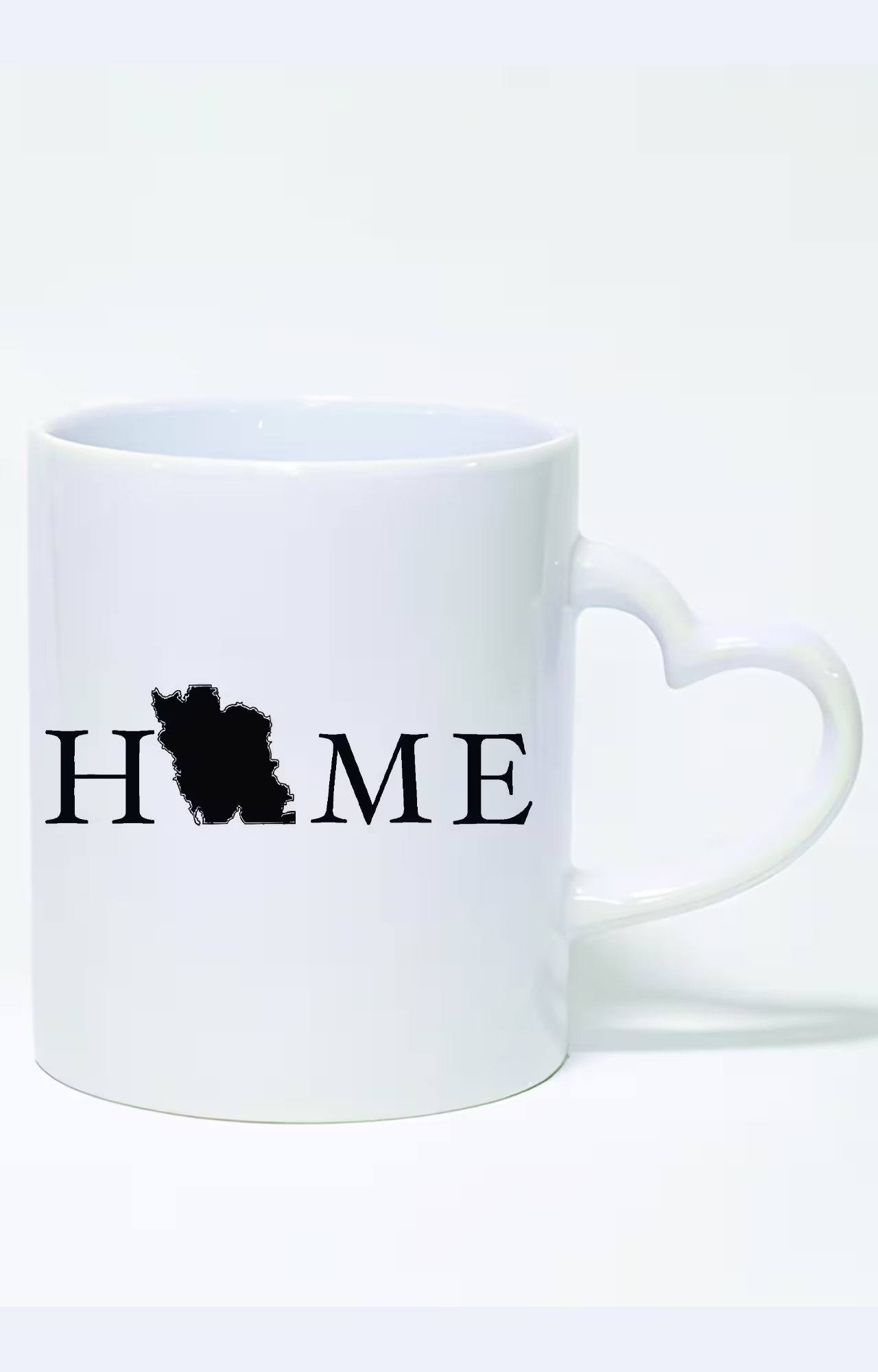 ماگ دسته قلبی طرح home ایران کد 3385