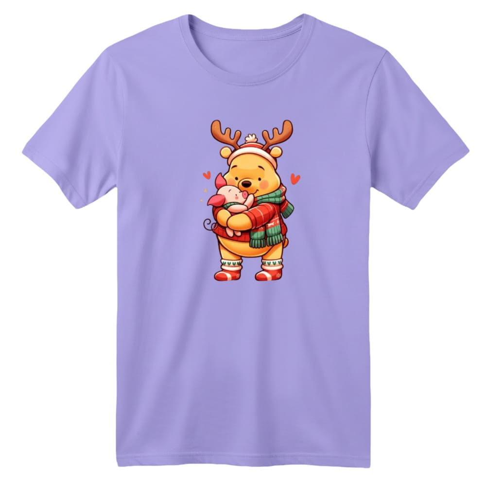 تی شرت آستین کوتاه بچگانه مدل پو کد 78 رنگ یاسی