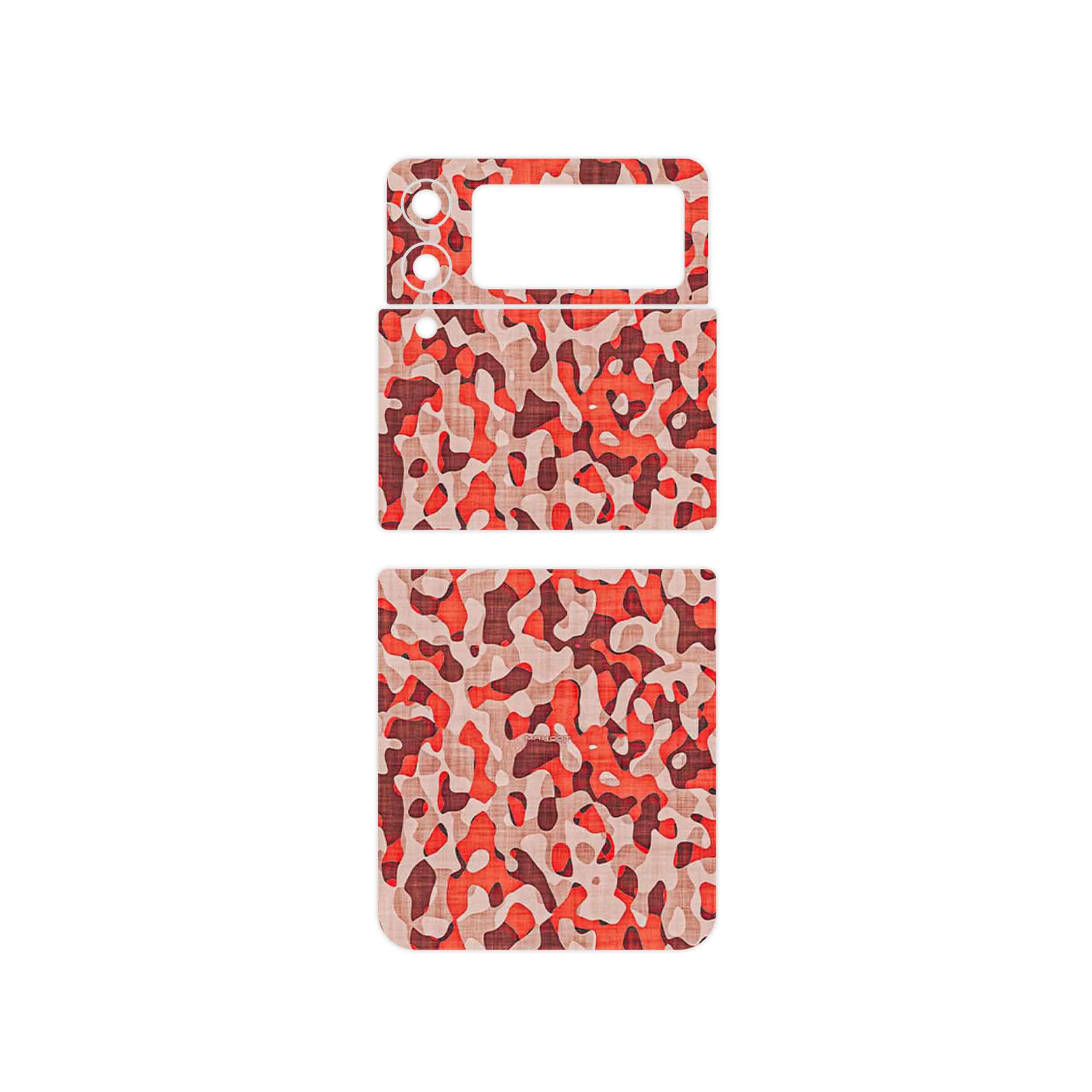 برچسب پوششی ماهوت مدل Red Infantry Army مناسب برای گوشی موبایل سامسونگ Galaxy Z Flip3 5G