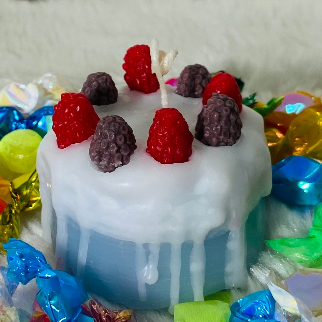 شمع دستساز طرح کیک