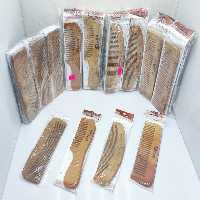 شانه چوبی دندانه ریز و درشت 4 مدل