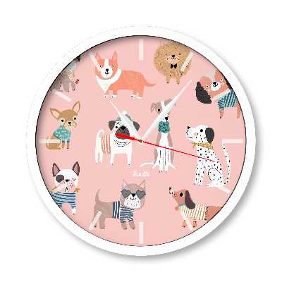 ساعت دیواری راویتا طرح سگ کد 1308