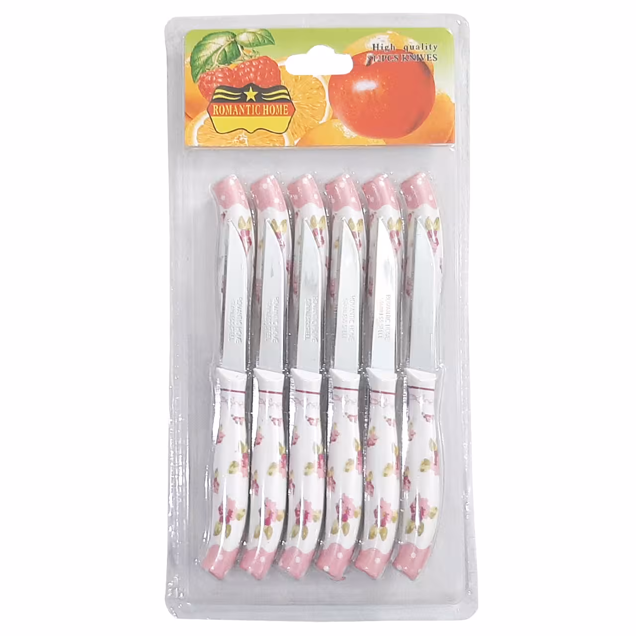 چاقو میوه خوری رمانتیک هوم کد A1 بسته 12 عددی