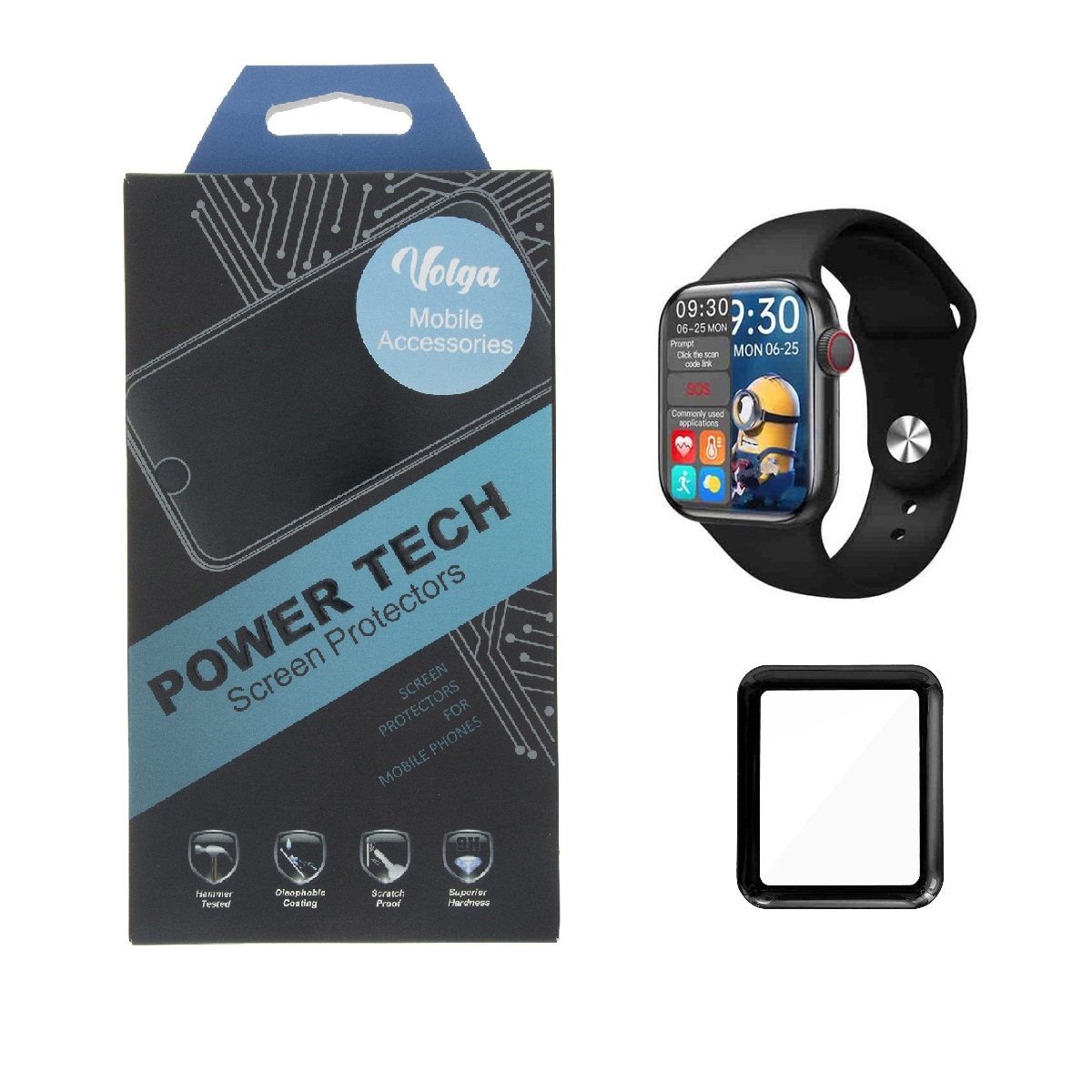 محافظ صفحه نمایش نانو ولگا مدل Vol-HW مناسب برای ساعت هوشمند HW16