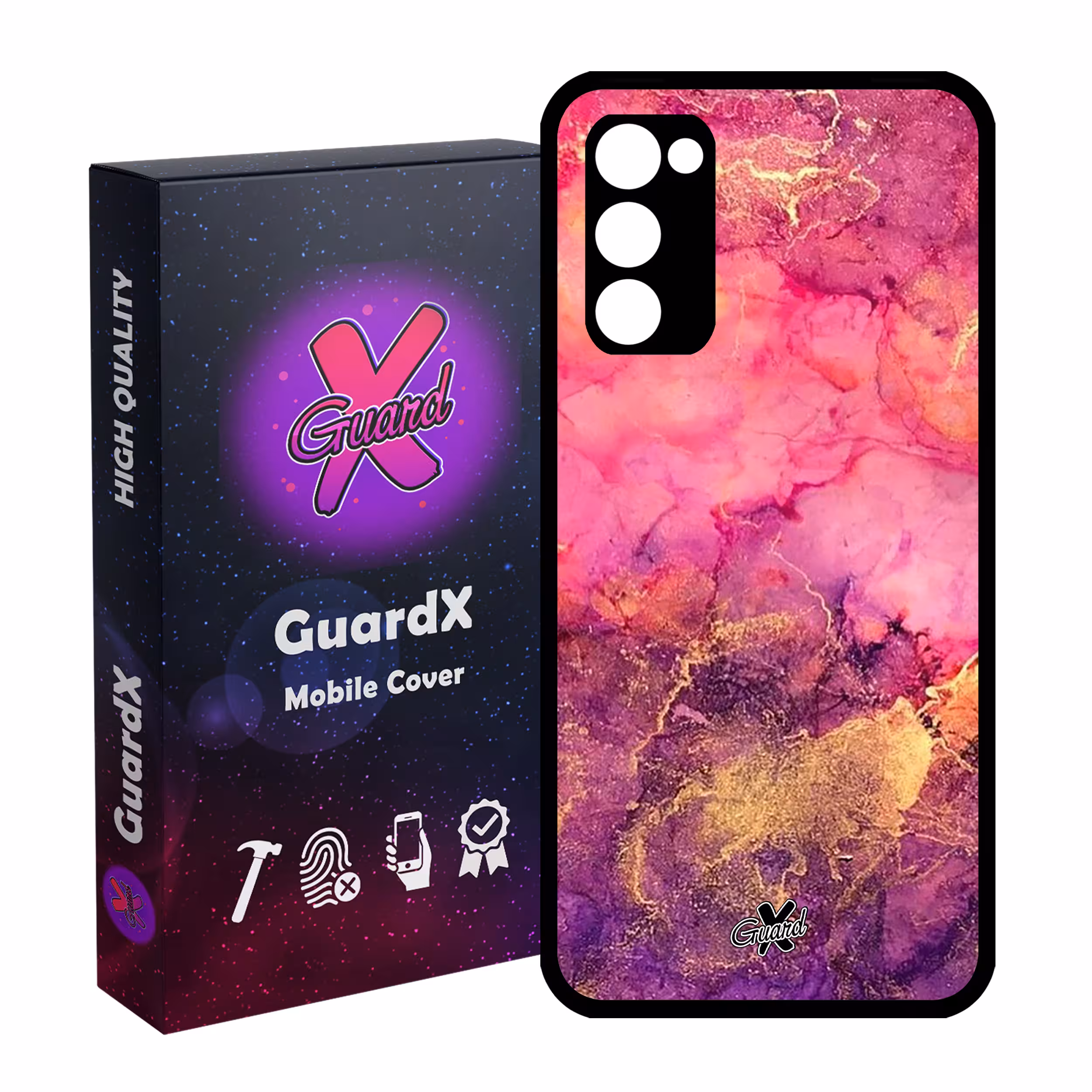 کاور گارد ایکس طرح ماربل مدل Glass10283 مناسب برای گوشی موبایل سامسونگ Galaxy S20 FE
