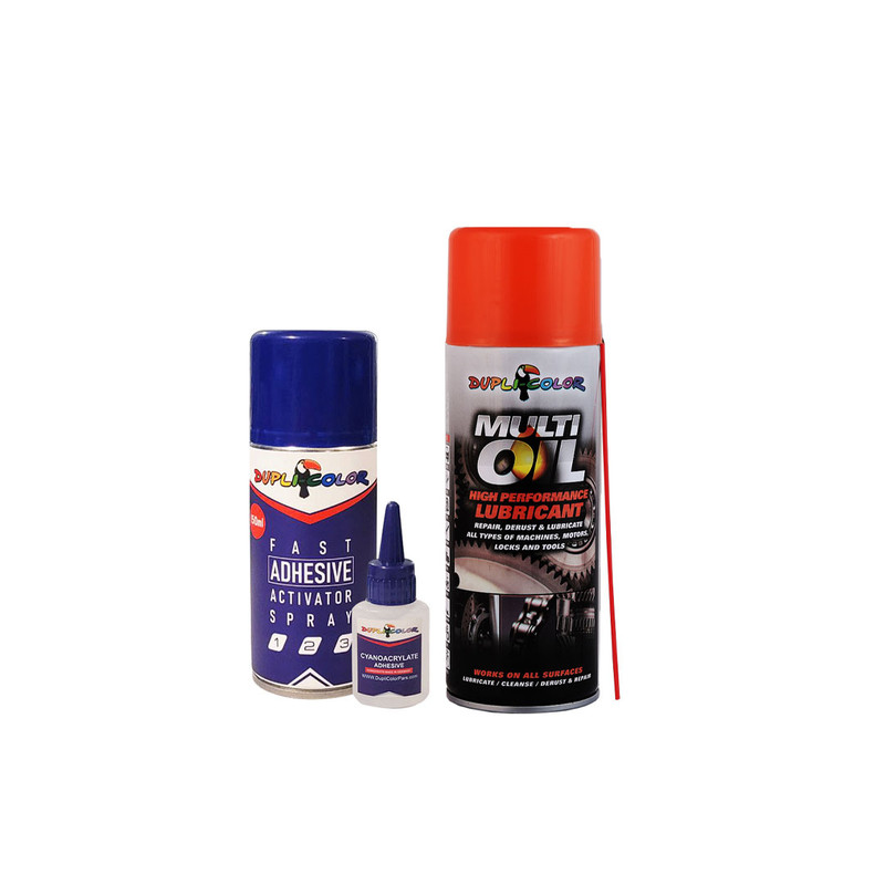 اسپری روان کننده و چسب 123 دوپلی کالر مدل oil  حجم 400 میلی لیتر مجموعه 2 عددی