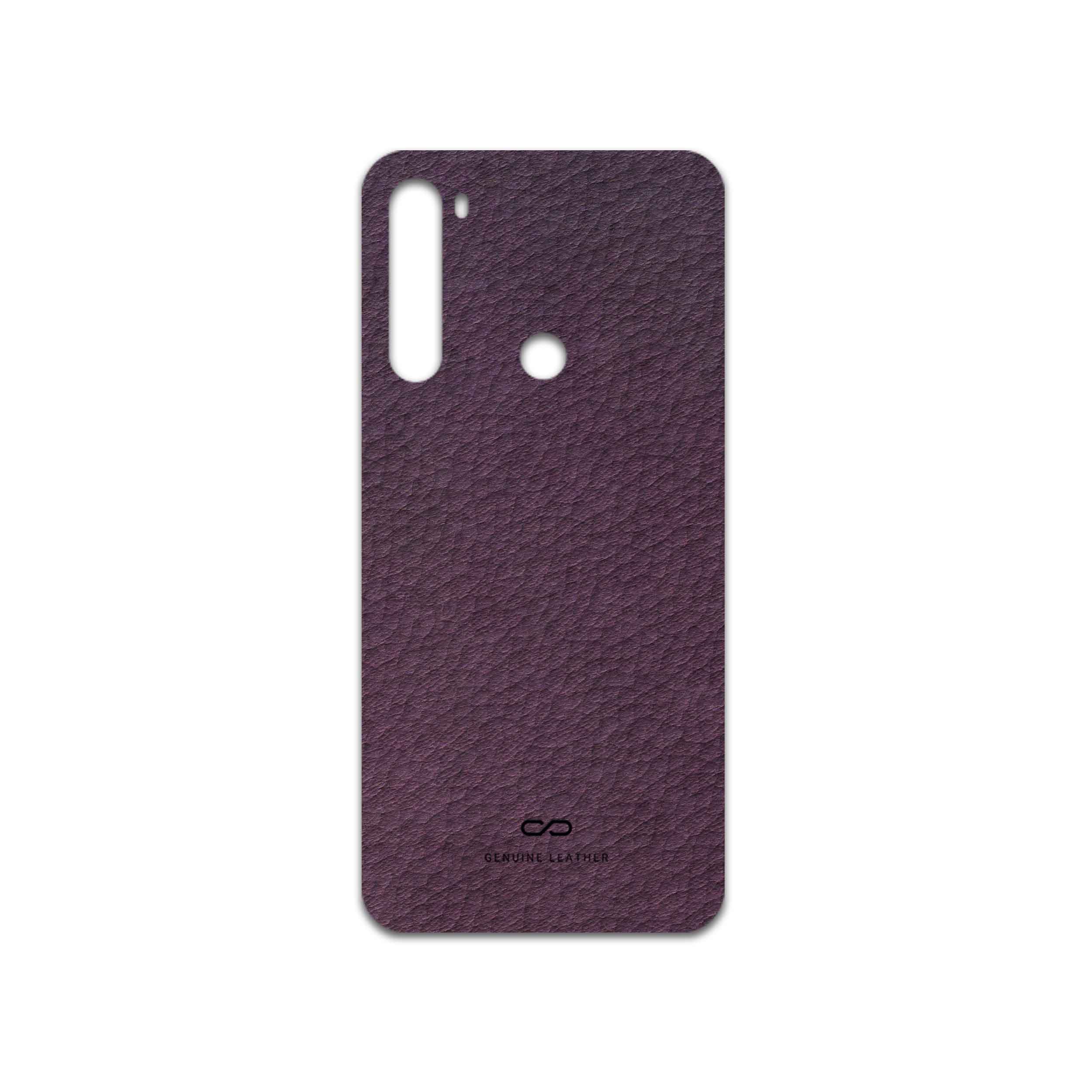 برچسب پوششی ماهوت مدل Purple-Leather مناسب برای گوشی موبایل شیائومی Redmi Note 8 2021