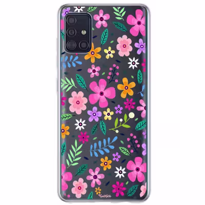کاور طرح گل مناسب برای گوشی موبایل سامسونگ Galaxy A51