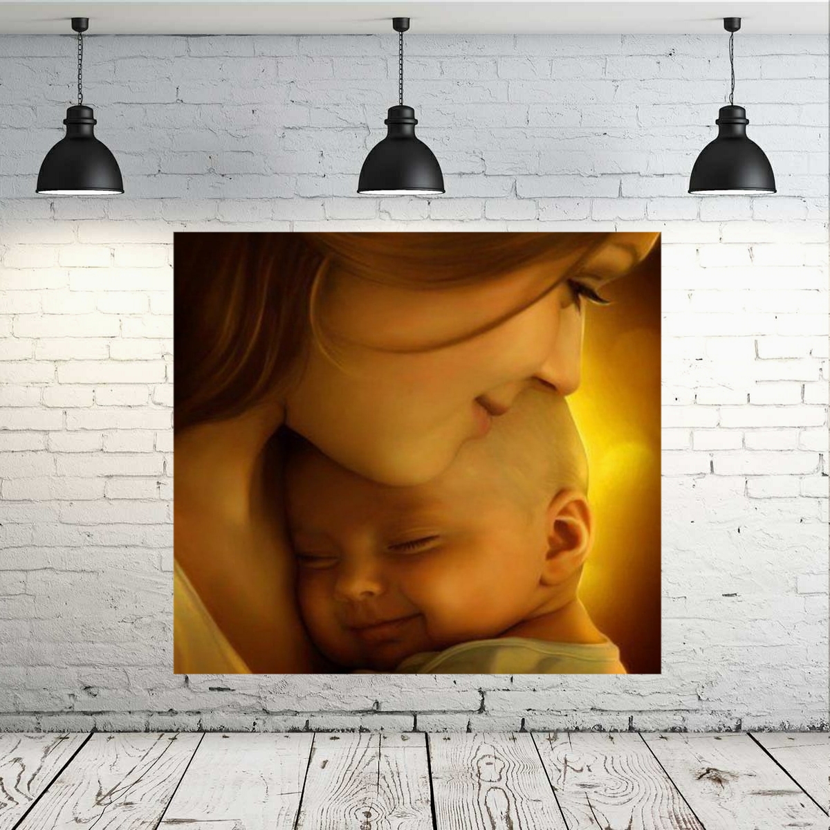 تابلو بوم طرح مادر و فرزند مدل SDB2404