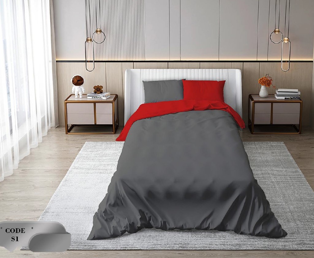 سرویس روتختی 2 نفره 6 تکه ابعاد 2.25 ×2.35 کشدار ضد حساسیت و عرق کد S1 | ست خواب و ست روتختی