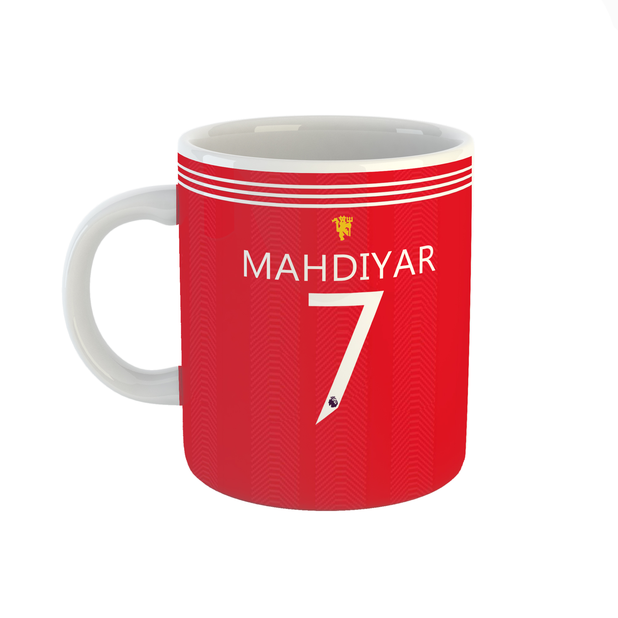 ماگ طرح اسم مهدیار مدل manchester united کد 535