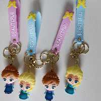 آویز کیف یا جاکلیدی سیلیکونی طرح السا و آنا