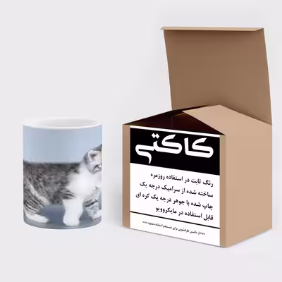 ماگ کاکتی طرح گربه مدل mgs14464