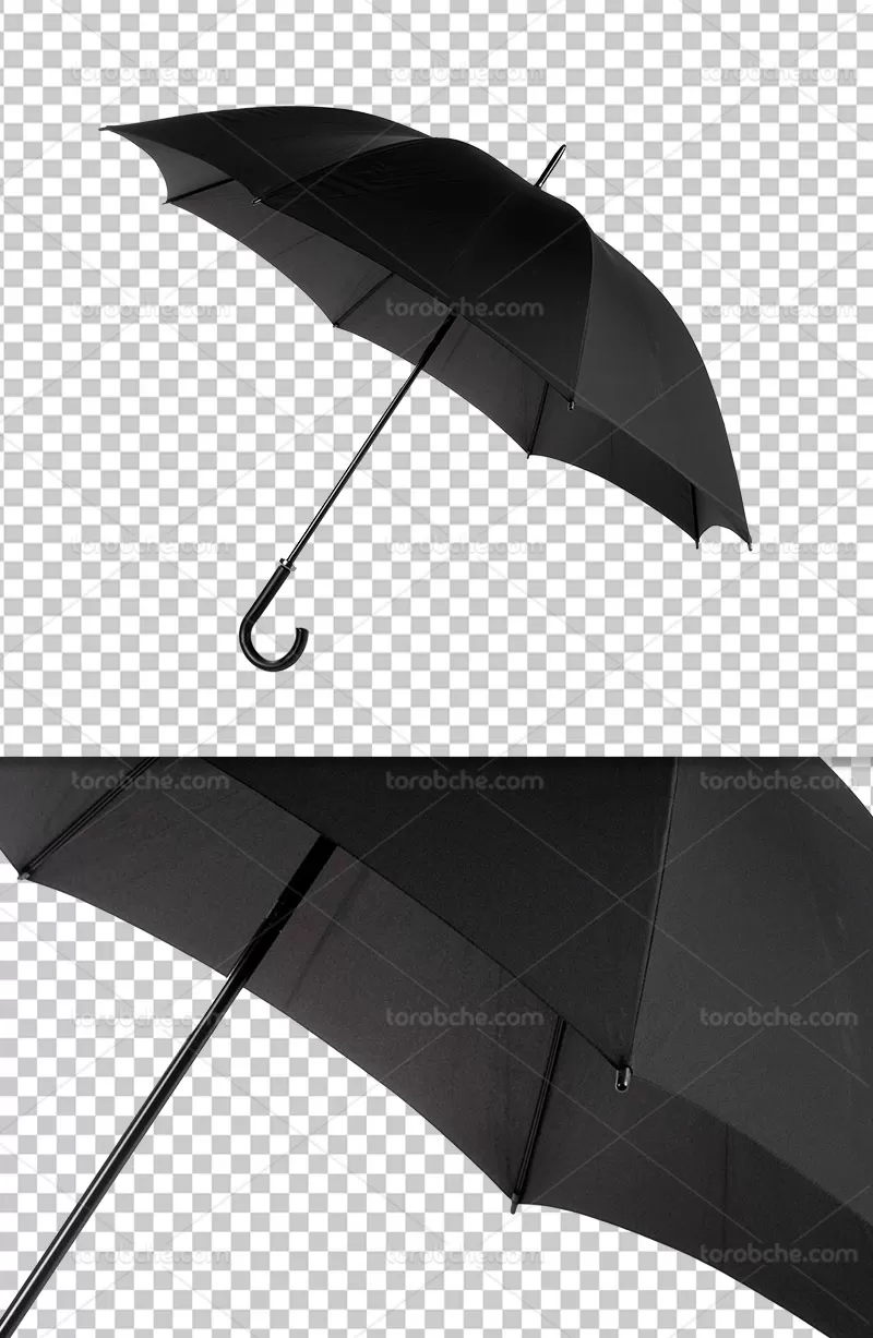 عکس دوربری چتر مشکی | گرافیک با طعم تربچه