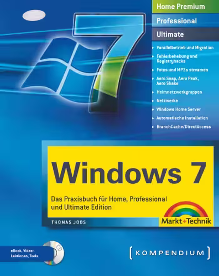 خرید و دانلود نسخه کامل کتاب Windows 7: Das Praxisbuch für Home, Professional und Ultimate Edition