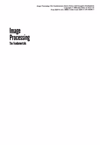 خرید و دانلود نسخه کامل کتاب Image Processing: The Fundamentals