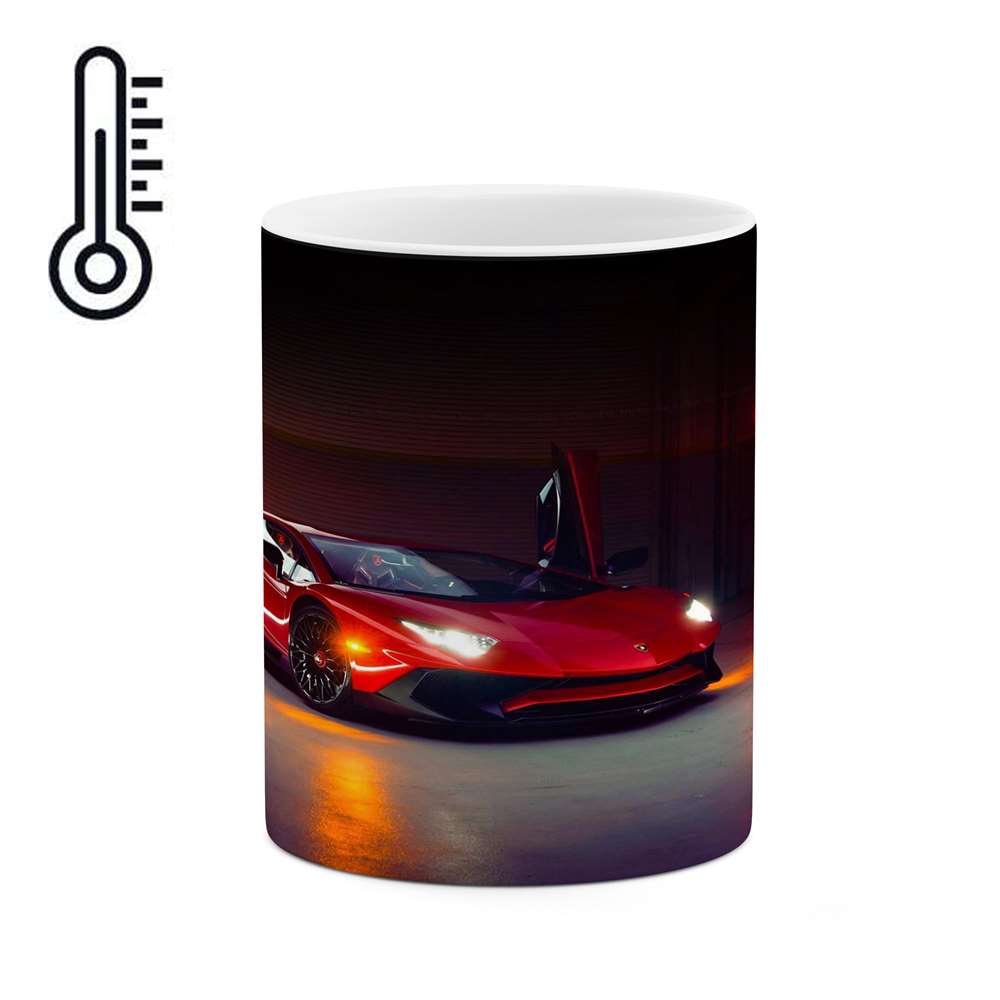 ماگ حرارتی کاکتی طرح ماشین مدل mgh16735