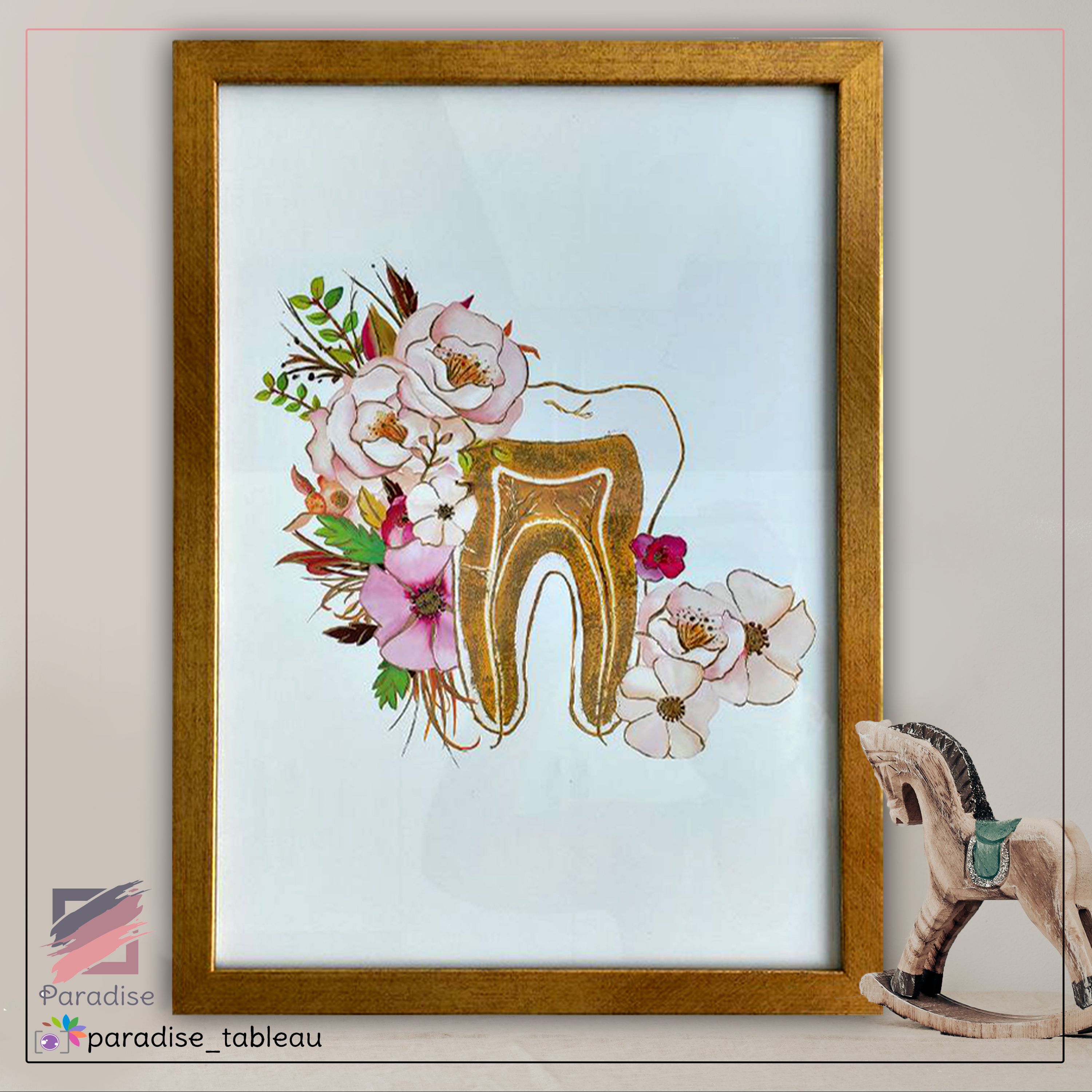 تابلو دکوراتیو دندانپزشکی سایز A3