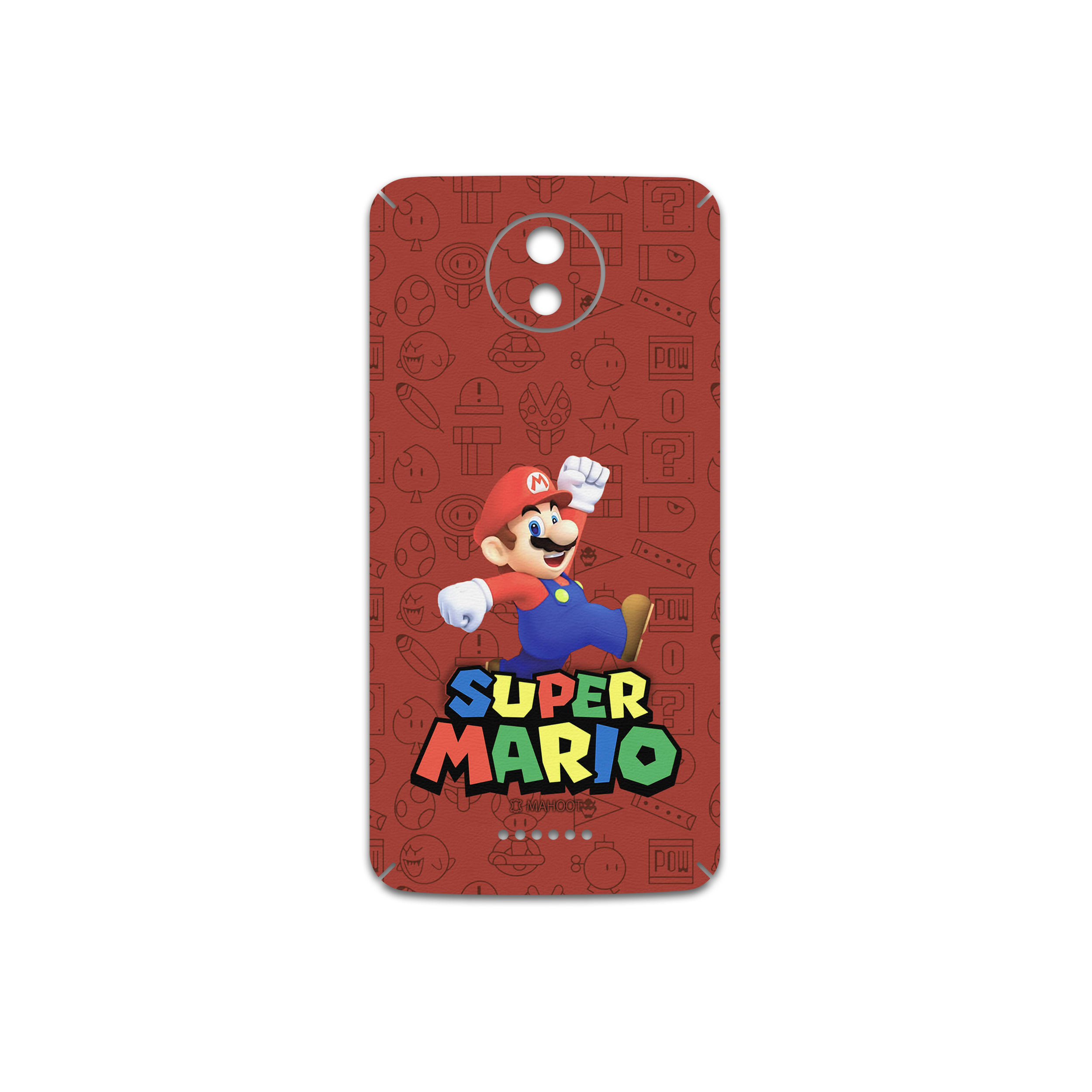 برچسب پوششی ماهوت مدل Super-Mario-Game مناسب برای گوشی موبایل موتورولا Moto C Plus