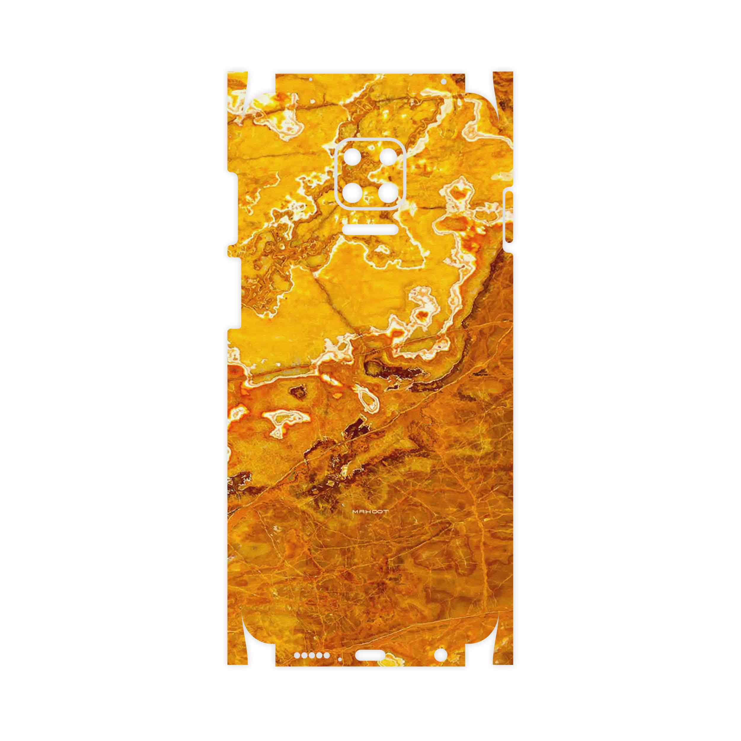 برچسب پوششی ماهوت مدل Gold Marble-FullSkin مناسب برای گوشی موبایل شیائومی Redmi Note 9S