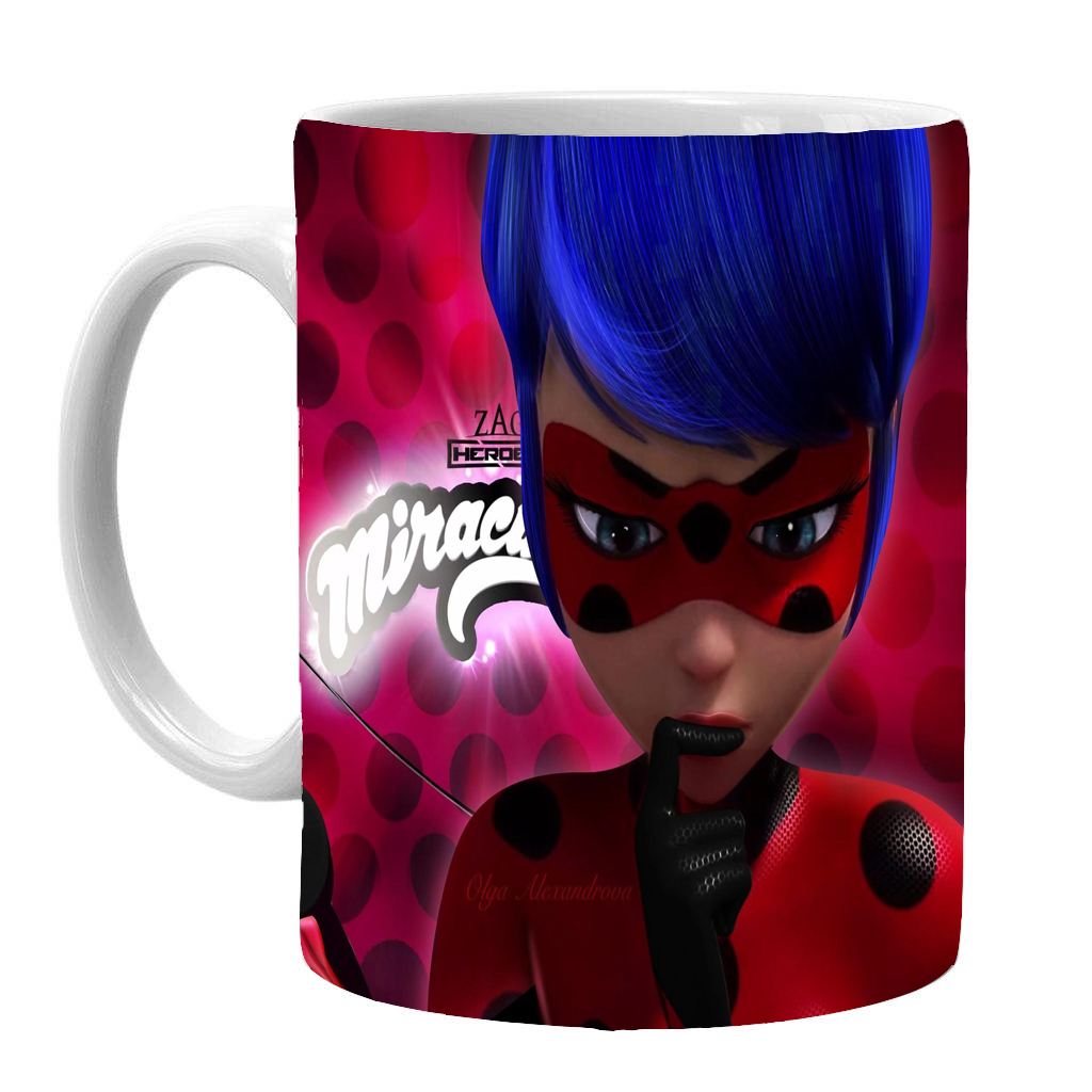 ماگ طرح دختر کفشدوزکی کد mk38