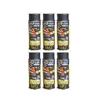 اسپری رنگ رینگ پلاست مشکی دوپلی کالر مدل sprayplast حجم 400 میلی لیتر مجموعه 6 عددی