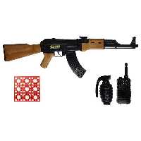 ست اسباب بازی تفنگ طرح کلاشینکف مدل AK-47 | چاوه