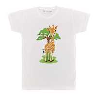 تی شرت بچگانه پرمانه طرح زرافه بامزه کد pmt.5653