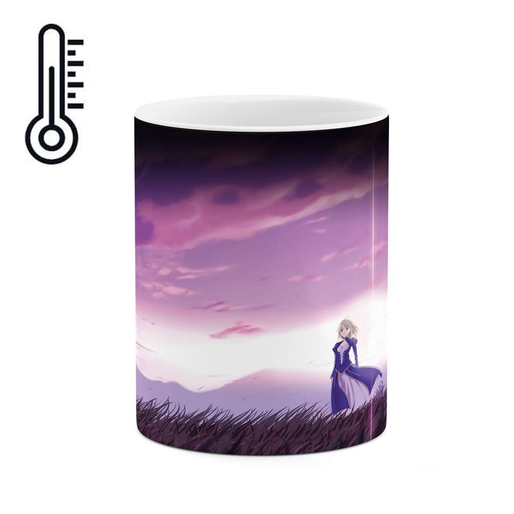 ماگ حرارتی طرح دختری در طبیعت مدل mgh00435