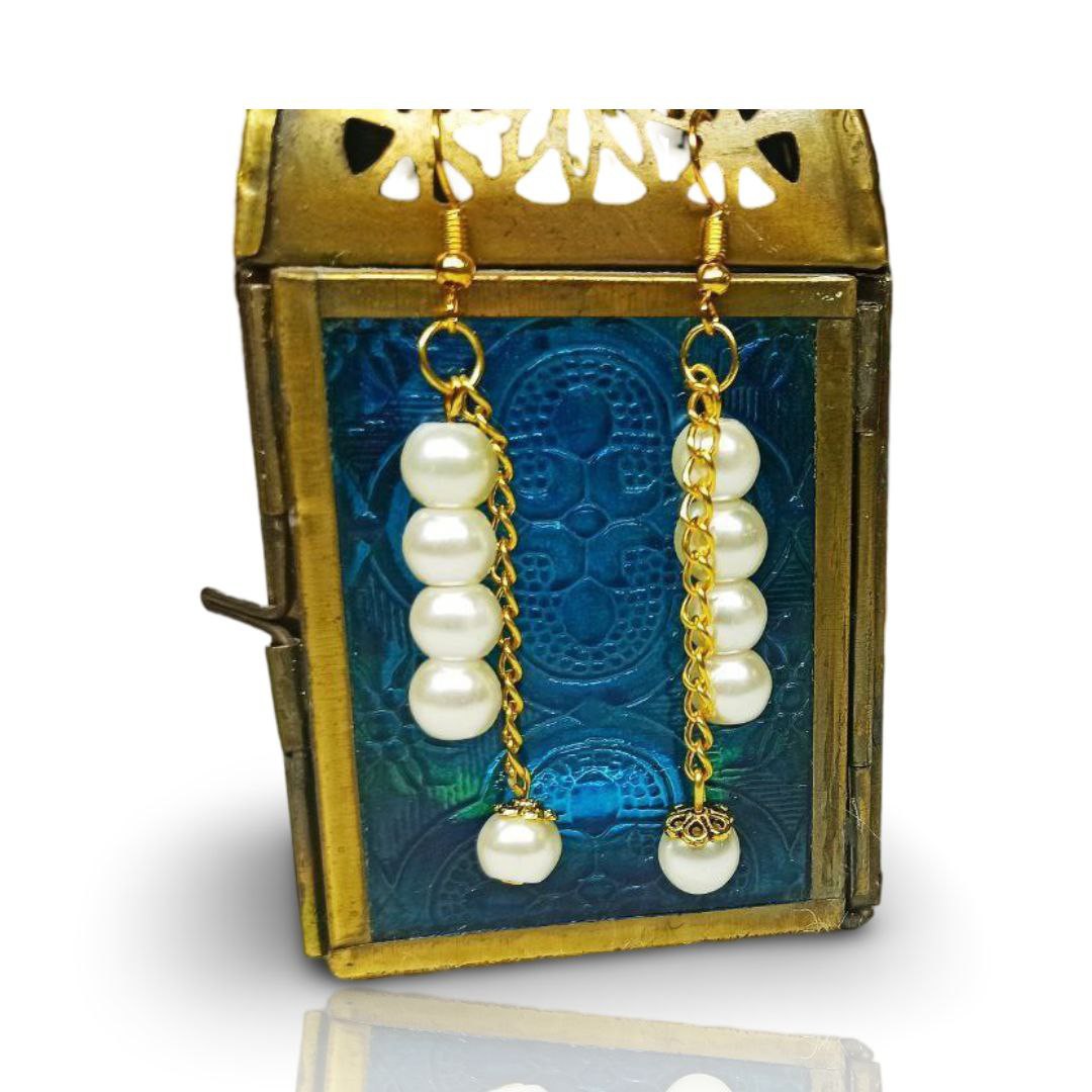  گوشواره مرواریدی مدل آویزدار

