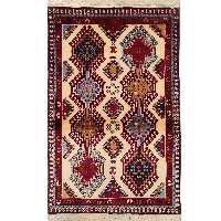 فرش دستبافت یک متری طرح لوزی کد AA23