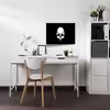تابلو مدل skull black minimalism کد F-17003