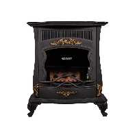 بخاری گازی طرح شومینه ای 24000 ارنست مشهد مدل صدرا رنگ مشکی بدون چوب