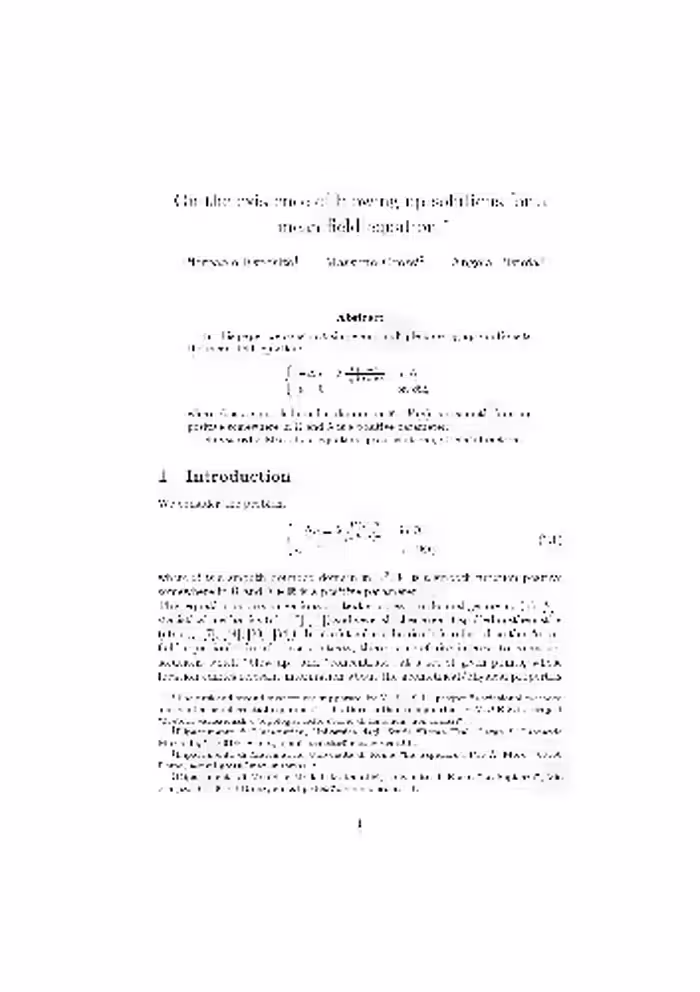 خرید و دانلود نسخه کامل کتاب On the existence of blowing-up solutions for a mean field equation