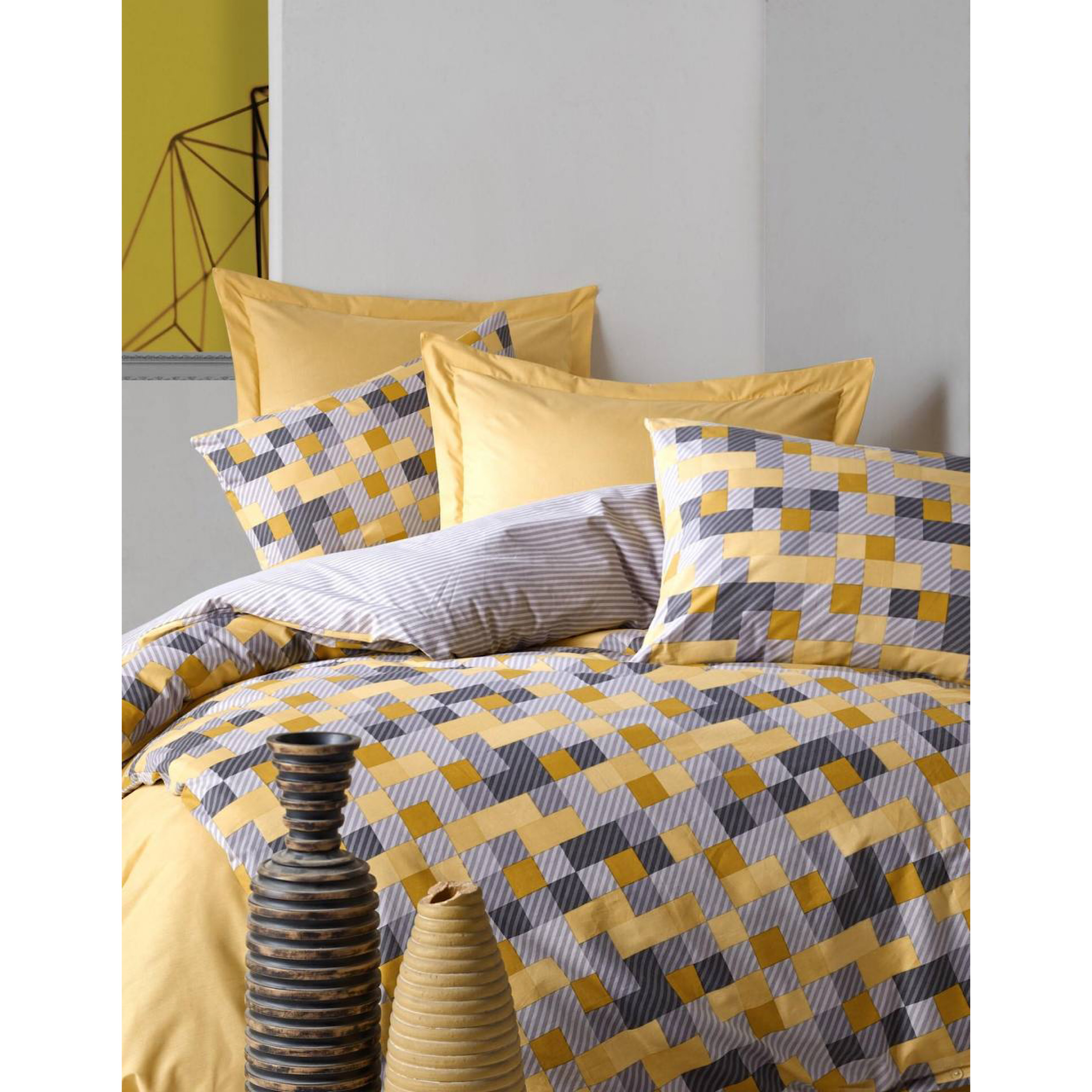 سرویس روتختی کاتن باکس مدل Elon sari دونفره چهارتکه