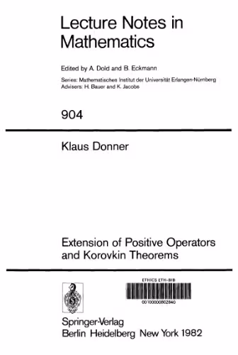 خرید و دانلود نسخه کامل کتاب Extension of Positive Operators and Korovkin Theorems