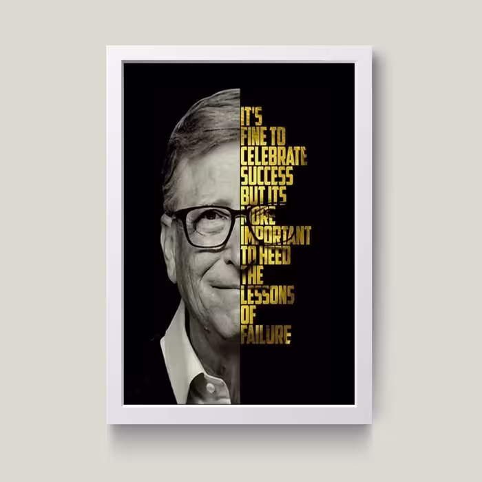 تابلو مدل بیل گیتس Bill Gates کد m1419-w