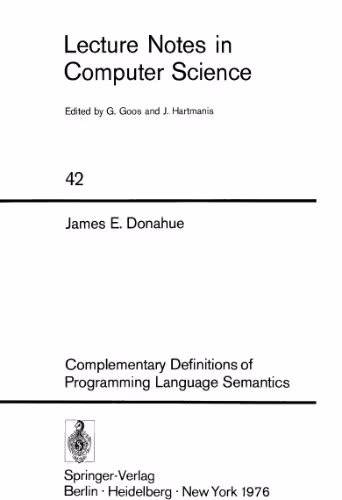خرید و دانلود نسخه کامل کتاب Complementary Definitions of Programming Language Semantics