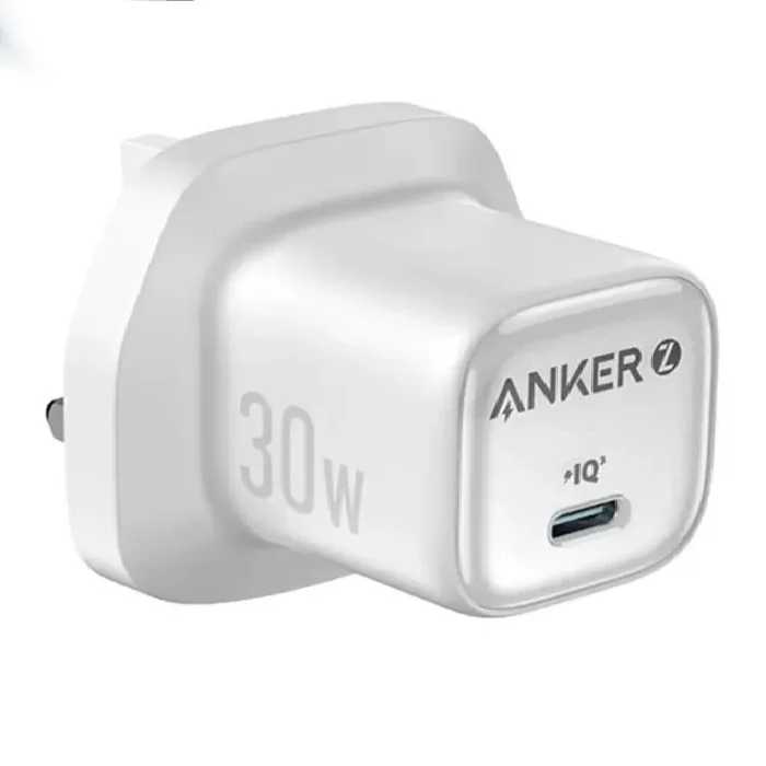 شارژر دیواری انکر 30 وات مدل  Zolo GaN Compact Charger UK A2698