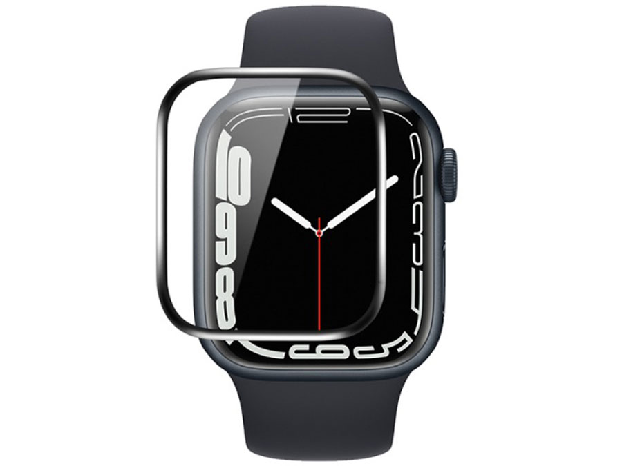 محافظ صفحه نمایش اپل واچ 41 میلیمتری سری 7 کوتتسی Coteetci iWatch7 frame full Glue tempered glass 24002-41