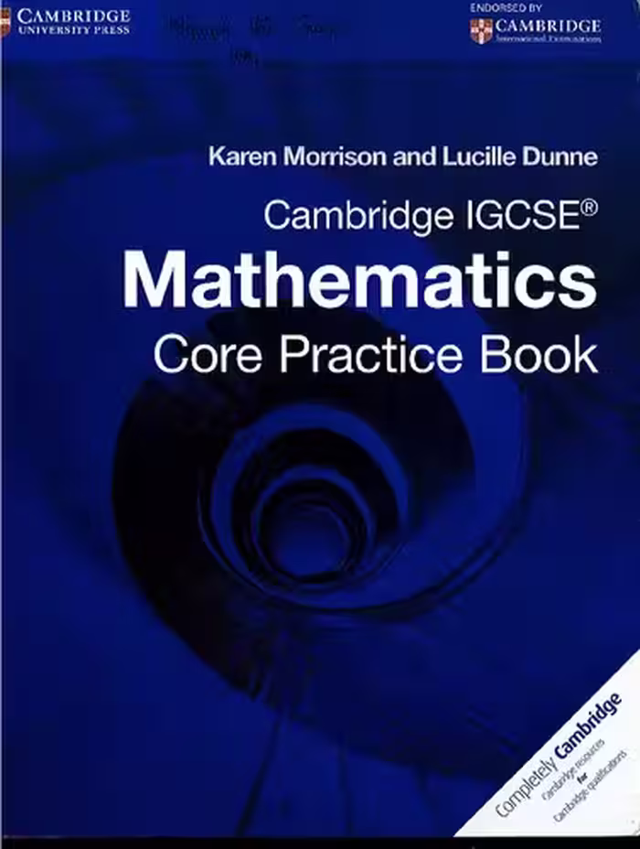 خرید و دانلود نسخه کامل کتاب Cambridge IGCSE Core Mathematics Practice Book